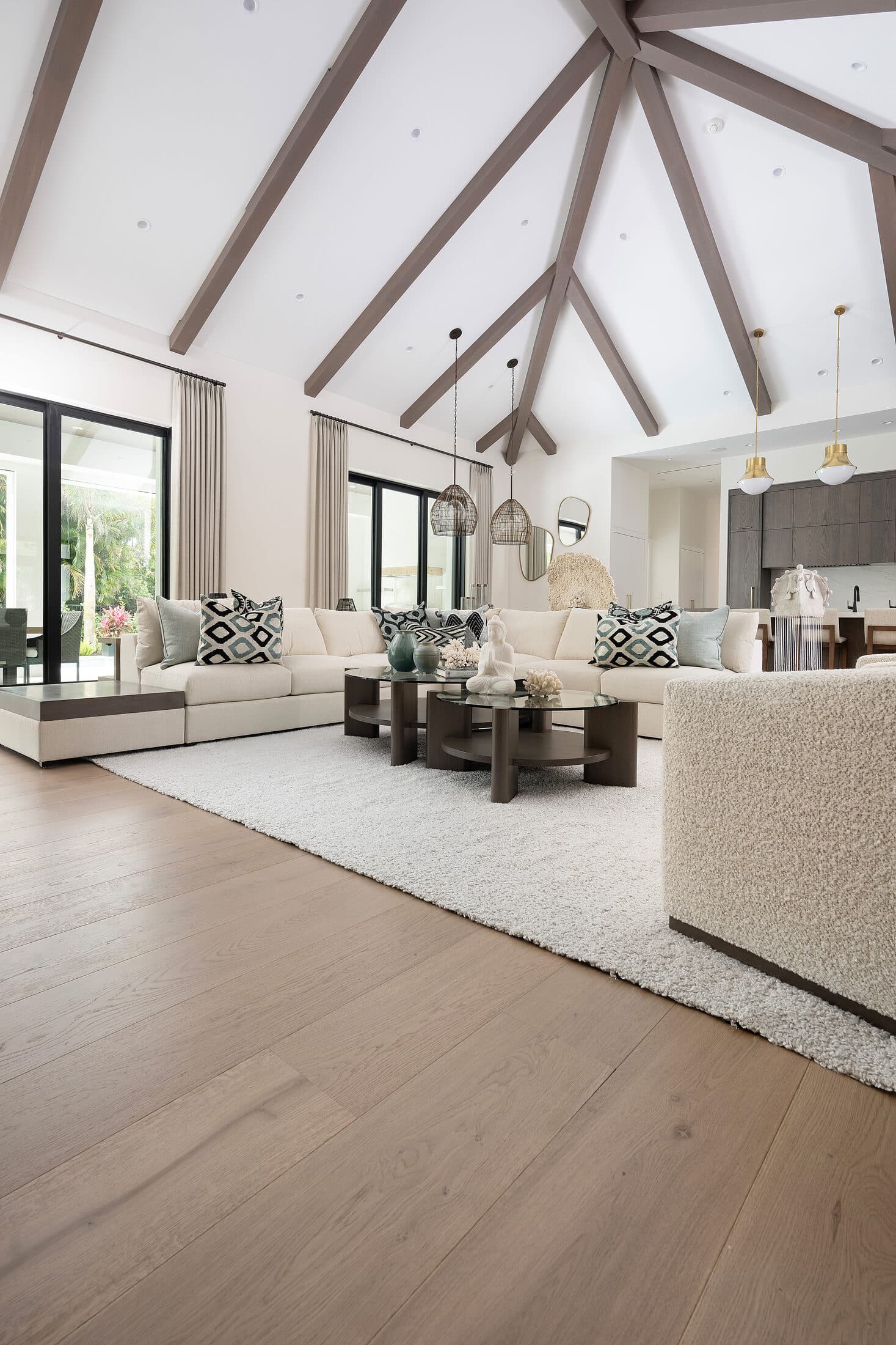 Finished home in Moorings, Naples. Wide-plank hardwood, bright open rooms.