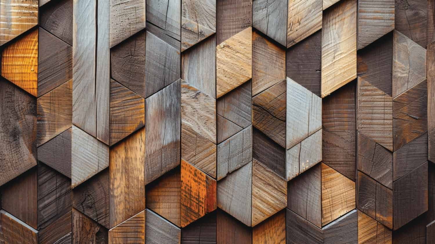 The RIVA Table of oak, tile, and cladding samples brought to a design studio