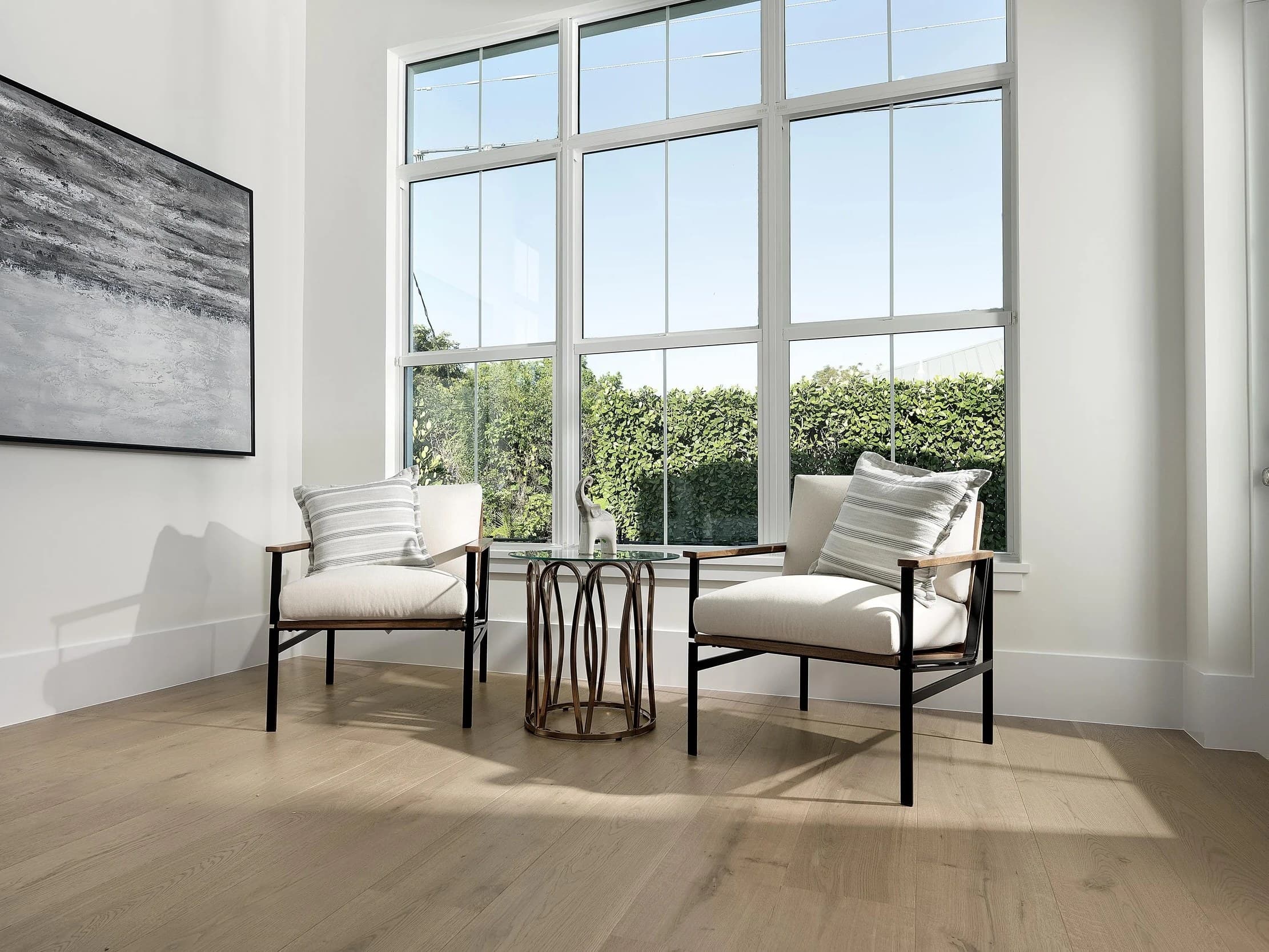 RIVA Spain wide-plank European white oak in a Naples interior